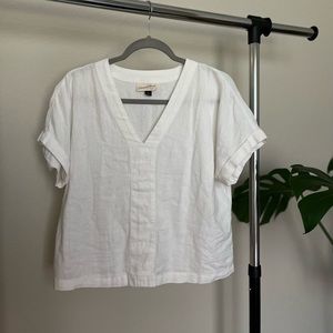 Universal Thread Short Sleeve Linen Top